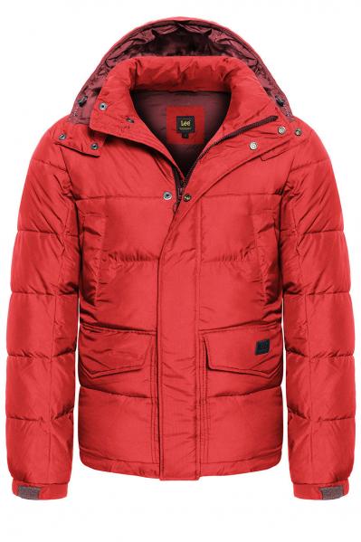LEE PUFFER JACKET MĘSKA KURTKA ZIMOWA WARP RED L87XUMKG 112122977