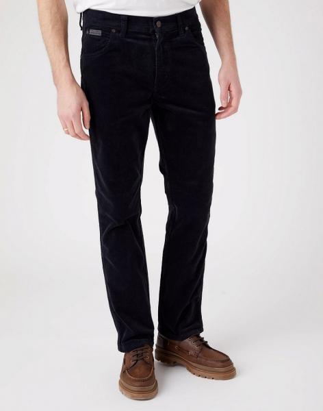 WRANGLER TEXAS SLIM MĘSKIE SPODNIE SZTRUKSOWE DARK NAVY W12SECXAE