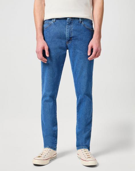 MĘSKIE SPODNIE JEANSOWE WRANGLER RUSTLER SLIM INDIGO MID W10ERC81D 112342563