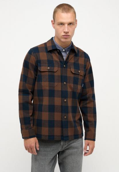 Męska Koszula MUSTANG Clemens CH Overshirt Big Check Brown Two Tone 1014499 12519