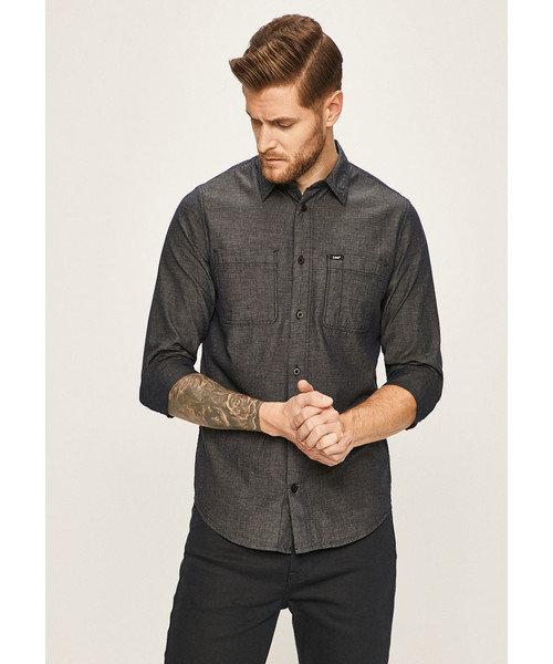 LEE WORKER MĘSKA KOSZULA MATERIAŁOWA SHIRT BLACK L67ZBH01