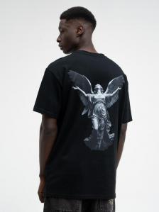 Koszulka Z Krótkim Rękawem Oversize Męska Czarna MyStars Angel Statue