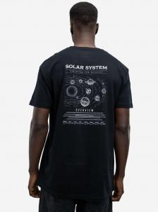 Koszulka Z Krótkim Rękawem Męska Czarna MyStars Solar System
