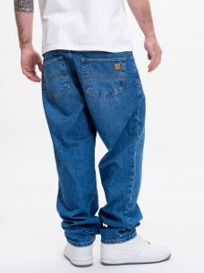 Spodnie Jeansowe Baggy Męskie Niebieskie Jigga Wear Icon Patch