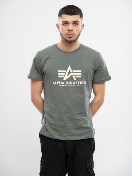Koszulka Z Krótkim Rękawem Alpha Industries Basic Zielona