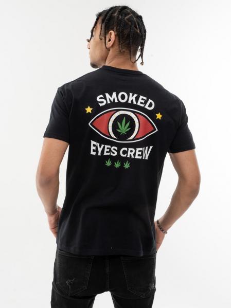 Koszulka Z Krótkim Rękawem Kush Smoked Eyes Crew Czarna