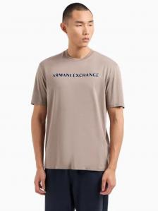 T-shirt męski Armani Exchange 6DZTBD ZJ3VZ brązowy