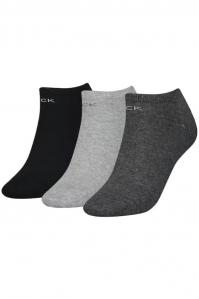 SKARPETY DAMSKIE CALVIN KLEIN 701218768 SZARE 3 PACK