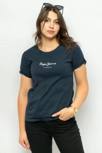 T-shirt damski Pepe Jeans PL505710 granatowy