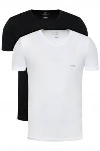 T-SHIRT MĘSKI ARMANI EXCHANGE 956004 CC282 CZARNY/BIAŁY 2 PACK