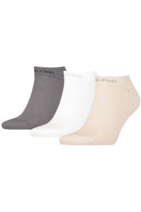 SKARPETY MĘSKIE CALVIN KLEIN 701218717 BEŻOWE 3 PACK