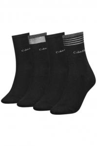 Skarpety damskie Calvin Klein 701224116 czarny 4-pack