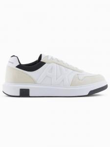 Sneakersy męskie Armani Exchange XUX220 XV858 biały