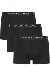 Bokserki męskie Armani Exchange 3 PACK 957028 CC282 czarny