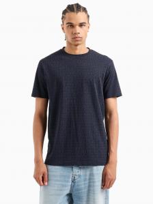 T-shirt męski Armani Exchange 6DZTJA ZJH4Z granatowy