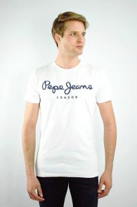 T-SHIRT MĘSKI PEPE JEANS PM508210 BIAŁY