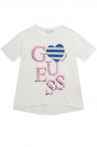 T-shirt dziecięcy t-shirt Guess J4GI34 K6YW4 G011 biały