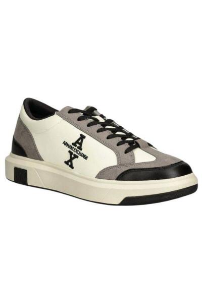 Sneakersy męskie Armani Exchange XUX235 XV904 kremowy szary czarny