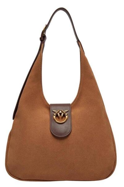 Torebka PINKO HOBO MINI SUEDE PLTT 103275 A0YG L17Q brązowy