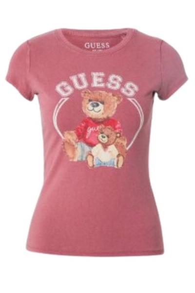 T-shirt damski Guess W4RI87 K49A1 F5F5 czerwony