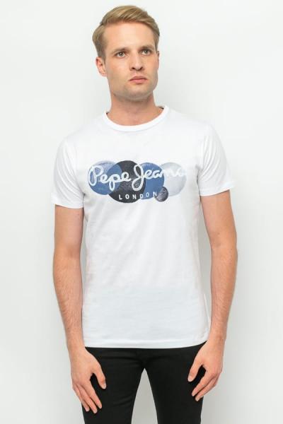 T-SHIRT MĘSKI PEPE JEANS PM508609 BIAŁY