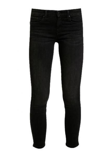 CZARNE SPODNIE DAMSKIE PEPE JEANS PL203616XA78 GŁADKIE STRETCH ZOE