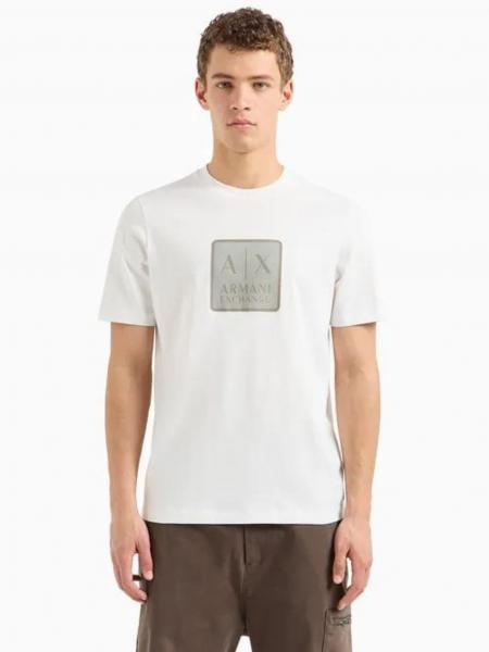 T-shirt męski Armani Exchange 6DZTHB ZJ9JZ biały