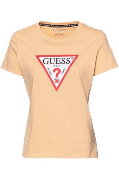 T-SHIRT DAMSKI GUESS W1YI1B I3Z11 ŻÓŁTY