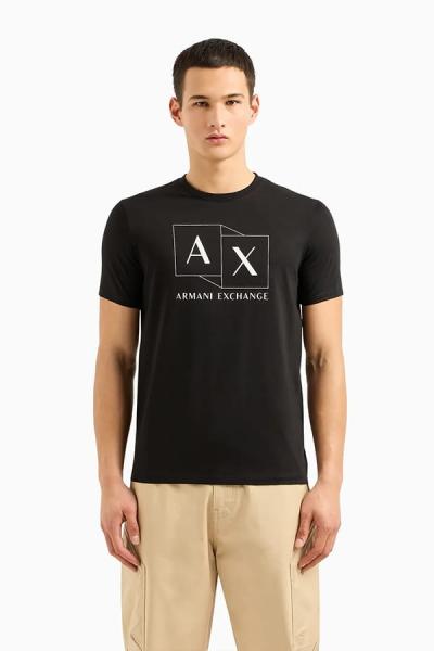 T-shirt męski Armani Exchange 3DZTHP ZJE6Z czarny