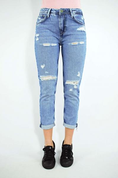 SPODNIE DAMSKIE PEPE JEANS NIEBIESKIE JEANSOWE