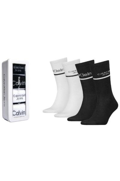 Skarpety męskie Calvin Klein 701224126 czarny 4-pack