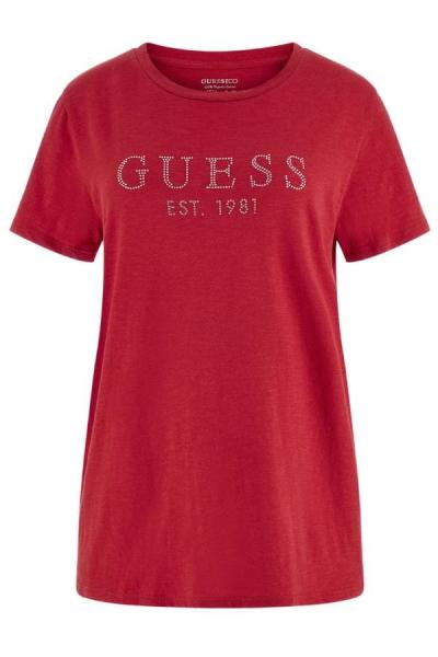 T-shirt damski Guess W3GI76 K8G01 G532 czerwony