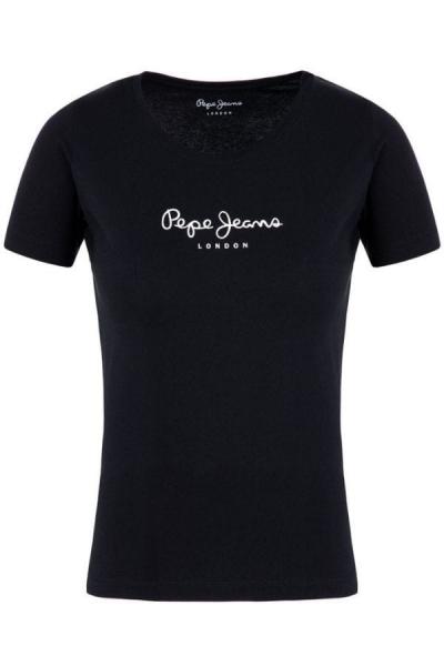 T-SHIRT DAMSKI PEPE JEANS PL505202 CZARNY