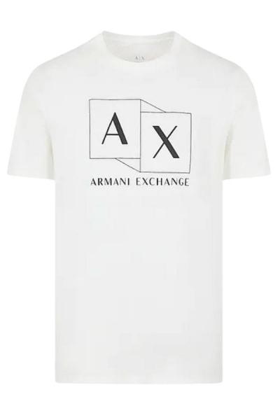 T-shirt męski Armani Exchange 3DZTAD ZJ9AZ biały