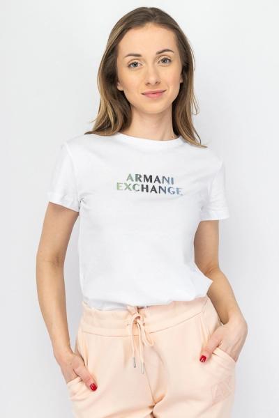 T-shirt damski Armani Exchange 3DYT14 YJDGZ biały