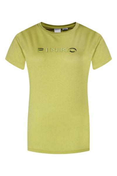 T-shirt damski PINKO 101752 A1NW żółty