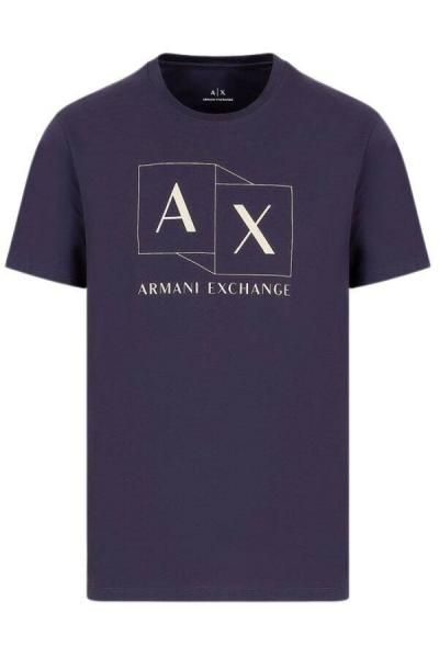 T-shirt męski Armani Exchange 3DZTAD ZJ9AZ granatowy