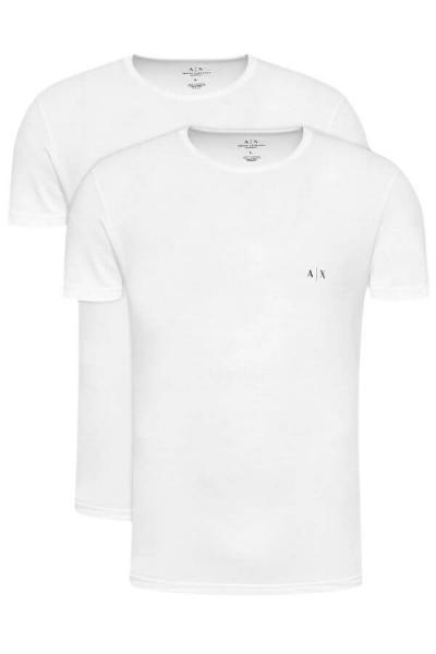 T-shirt męski Armani Exchange 956005 CC282 04710 biały 2 pack