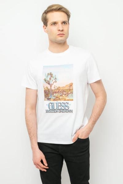 T-SHIRT MĘSKI GUESS M3GI74 KA260 BIAŁY