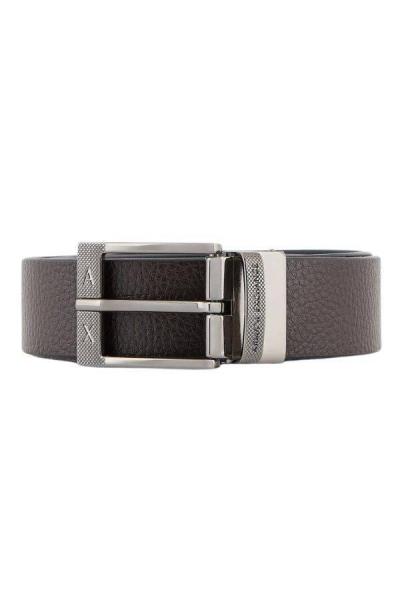 Pasek męski Armani Exchange 951418 4F899 brązowy czarny