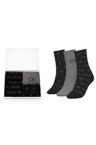 Skarpety damskie Calvin Klein 701224118 czarny 3-Pack