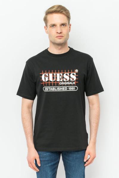 T-SHIRT MĘSKI GUESS M0BI1P R9XF2 CZARNY