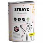Opakowanie ekonomiczne STRAYZ bio kot 24 x 400 g - Bio kaczka i bio słodkie bataty