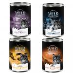 Wild Freedom Adult Sterilised, 6 x 400 g - bez zbóż - Pakiet mieszany (2x czysty kurczak, 2x czarniak i kurczak, 1x królik, 1x kaczka)