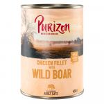 Purizon Adult 24 x 400 g, bez zbóż - Filet z kurczaka z dzikiem