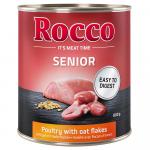 Korzystny pakiet Rocco Senior, 12 x 800 g - Drób z płatkami owsianymi