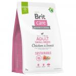 Brit Care Dog Sustainable Adult Small Breed, kurczak i insekty - 3 kg