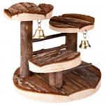 Drewniane drzewo do wspinaczki dla chomików - Dł. x szer. x wys.: 15 x 14 x 14 cm
