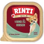 RINTI Gold Mini, 6 x 100 g - Jeleń z wołowiną