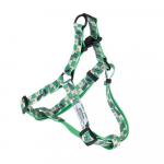 Harry Potter szelki dla psa Slytherin, zielone - Rozmiar M: obw. klatki piersiowej 51 - 66 cm